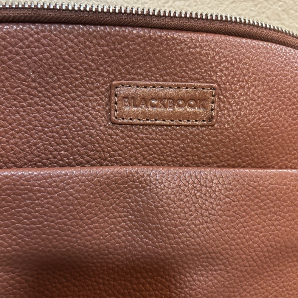 Bugatti Horizon 2 Blackbook Leather Crossbody Bag In Cognac Adjustable Straps - Picture 5 of 16
